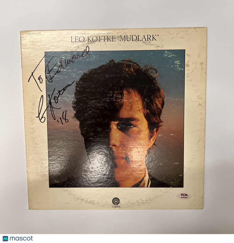Leo Kottke Signed Mudlark Vinyl PSA Album Auth