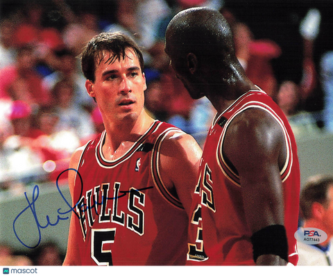 John Paxson Signed 8x10 Photo PSA Chicago Bulls
