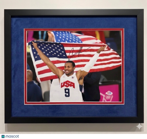 Andre Iguodala Team USA Signed Basketball 11x14 Photo PSA