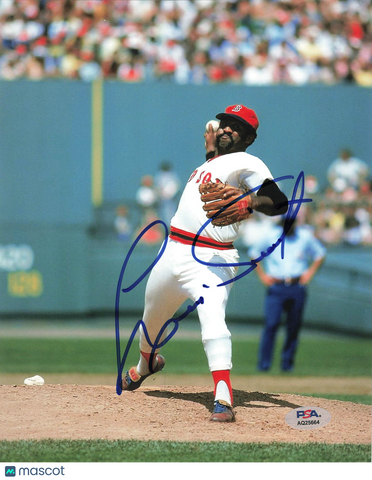 Luis Tiant Boston Red Sox Signed 8x10 Photo PSA