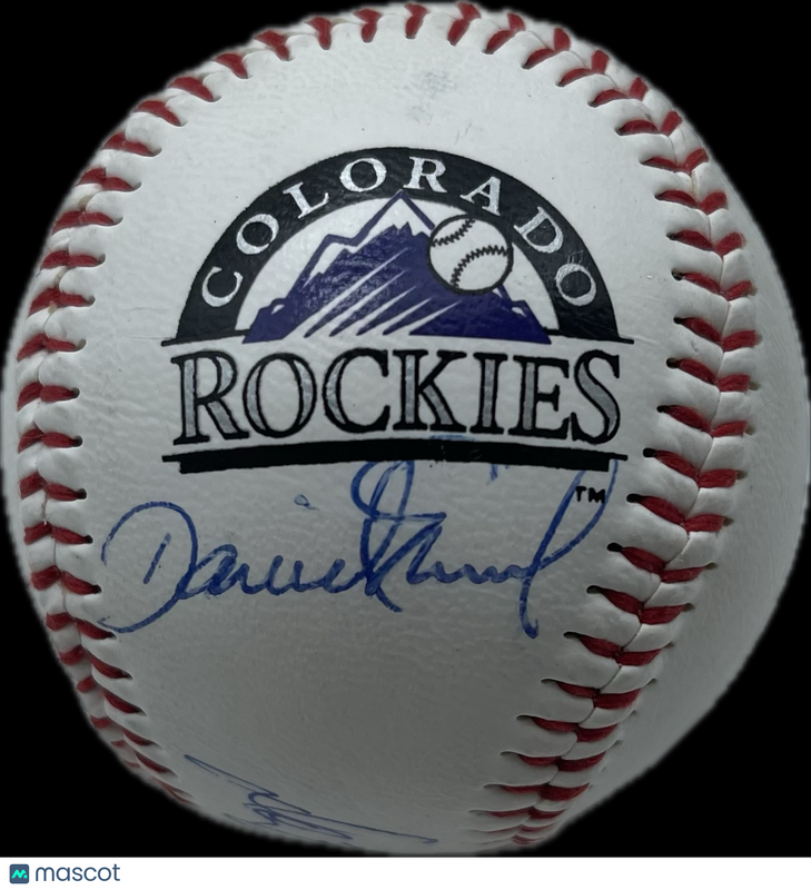 David Nied, Don Baylor, Eric Wedge Signed MLB Baseball JSA Colorado Rockies