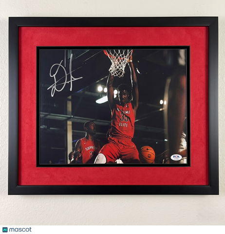 DeAndre Ayton Supreme Elite Signed Basketball 12x18 Custom Framed Photo PSA