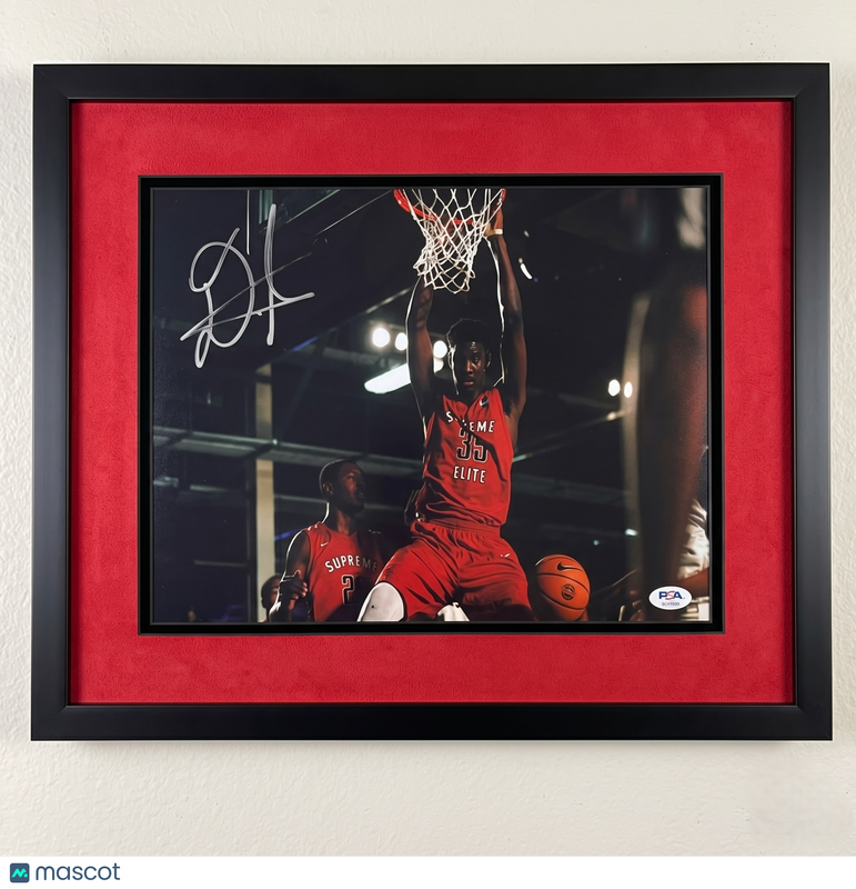 DeAndre Ayton Supreme Elite Signed Basketball 12x18 Custom Framed Photo PSA