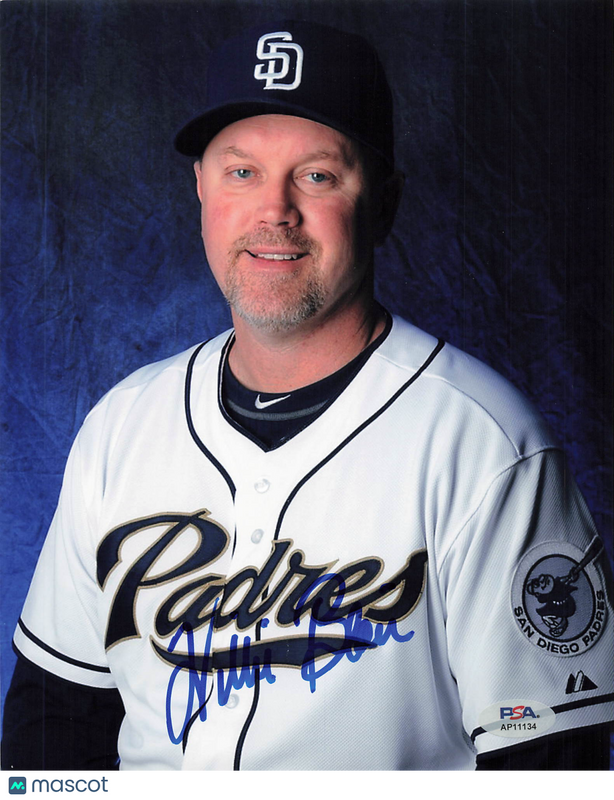 Willie Blair San Diego Padres Signed 8x10 Photo PSA