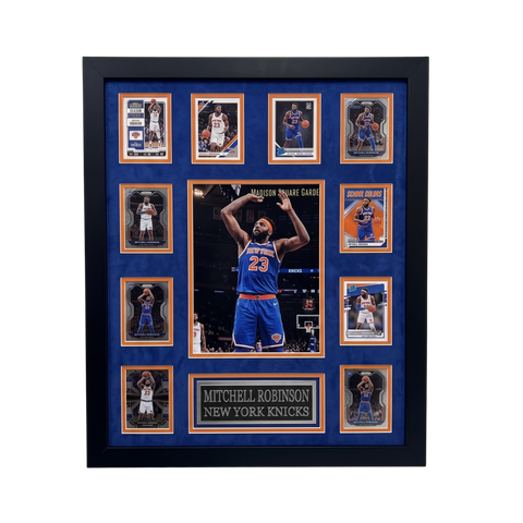 Mitchell Robinson 10-Card Custom Framed Display Piece New York Knicks
