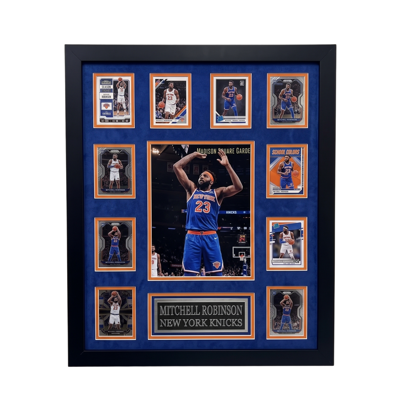 Mitchell Robinson 10-Card Custom Framed Display Piece New York Knicks