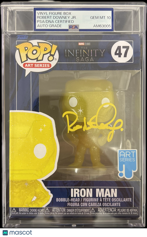 Robert Downey Jr. Signed Iron Man #47 Funko Pop PSA Auto 10 Encapsulated