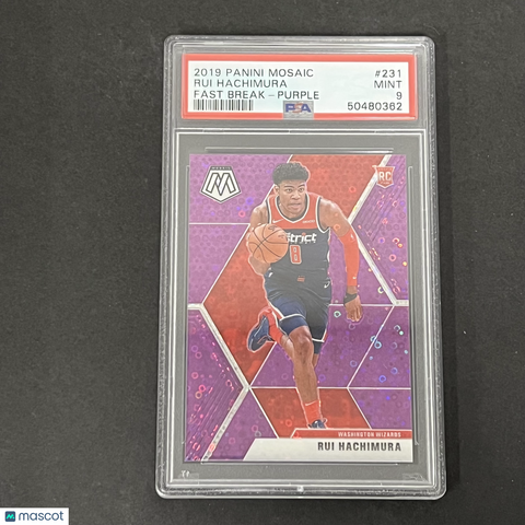 2019 Panini Mosaic #231 Rui Hachimura PSA 9