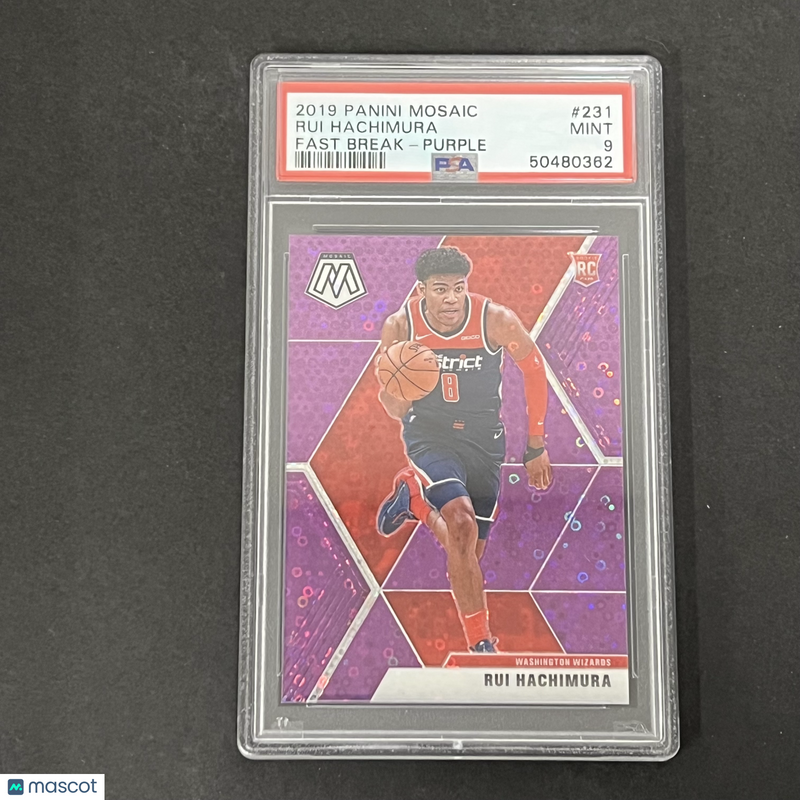 Rui Hachimura 2019 Panini Mosaic Fast Break Purple#231 PSA 9
