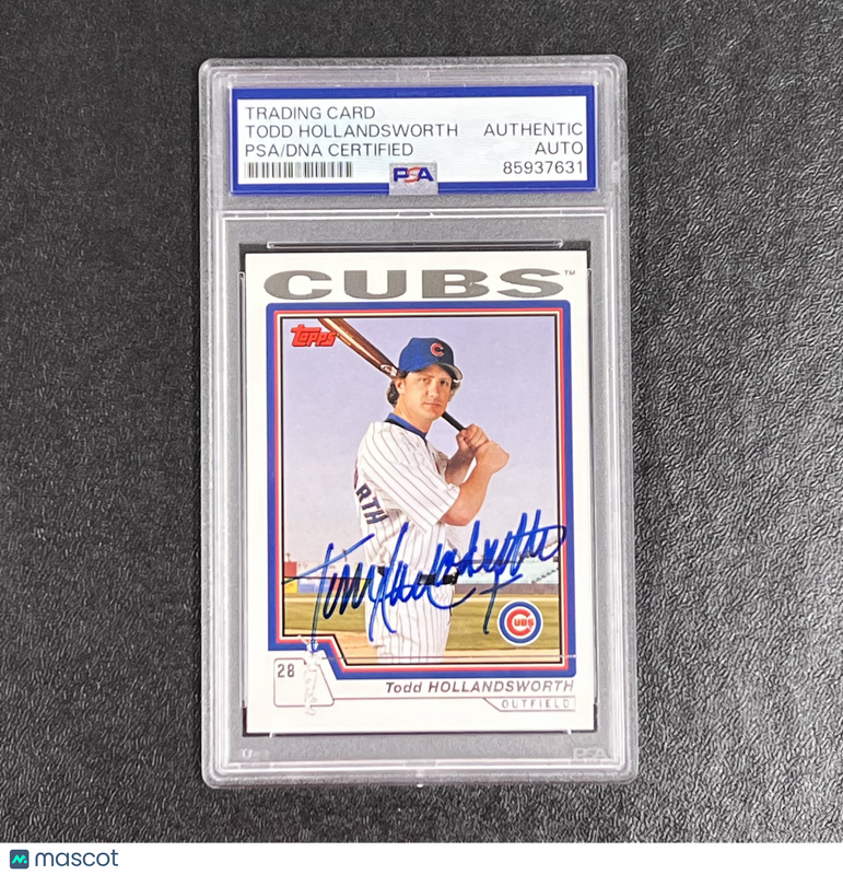 2004 Topps #514 Todd Hollandsworth Signed Card PSA Auto Slabbed Cubs