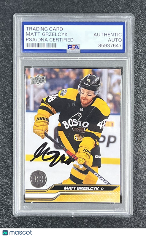2023-24 Upper Deck Series2 Hockey#269 Matt Grzelcyk Signed Card Auto PSA Slabbed