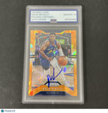 2019-20 Panini Prizm #86 Malik Beasley signed card PSA Auto 10 Nuggets