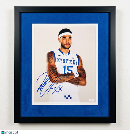 Willie Cauley-Stein Kentucky Wildcats Signed 11x14 Custom Framed Photo JSA