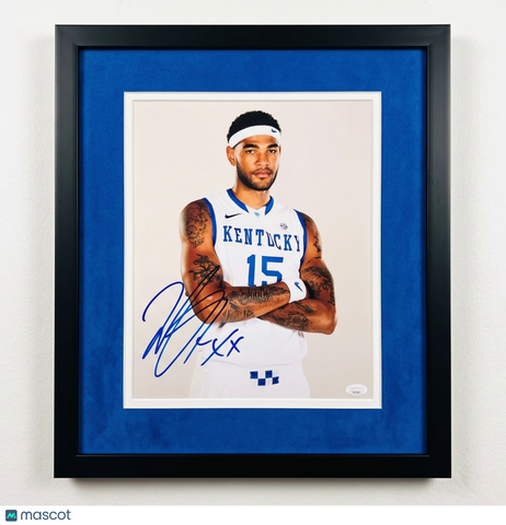 Willie Cauley-Stein Kentucky Wildcats Signed 11x14 Custom Framed Photo JSA
