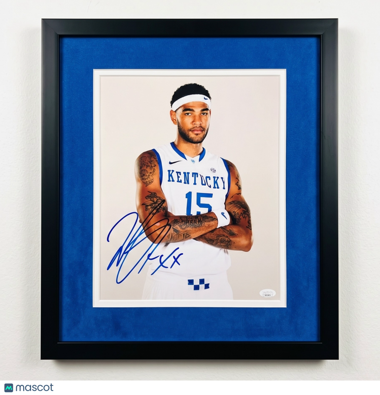 Willie Cauley-Stein Kentucky Wildcats Signed 11x14 Custom Framed Photo JSA