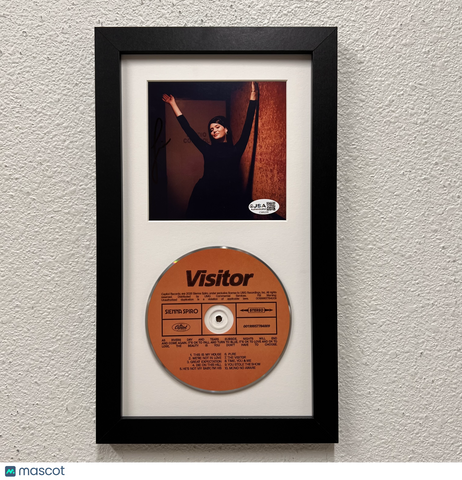 Sienna Spiro Signed Visitor Framed Display CD Insert JSA Autographed