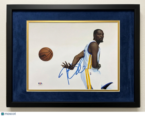 Kevin Durant Signed 8x10 Custom Framed Photo PSA Autographed