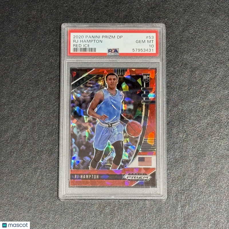 2020 Panini Prizm Draft Picks Red Ice#53 RJ Hampton PSA 10