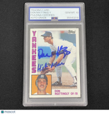 1984 Topps #8 Don Mattingly Signed Card Auto PSA Slabbed Yankees
