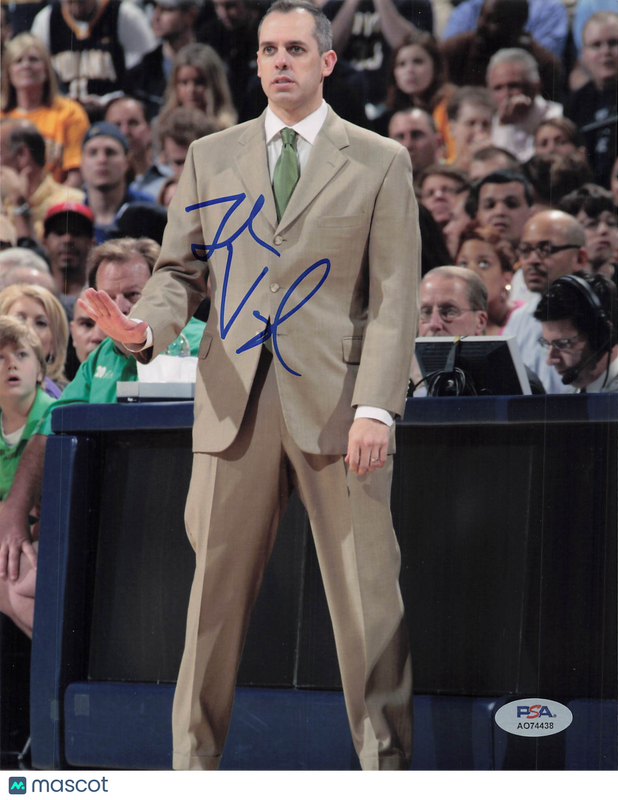 Frank Vogel Signed Basketball 8x10 Photo PSA
