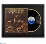 Martin Barre Signed Songs from the Wood Custom Framed Vinyl Album PSA