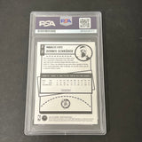 2021-22 Panini NBA Hoops #156 Dennis Schroeder signed card PSA Boston Celtics