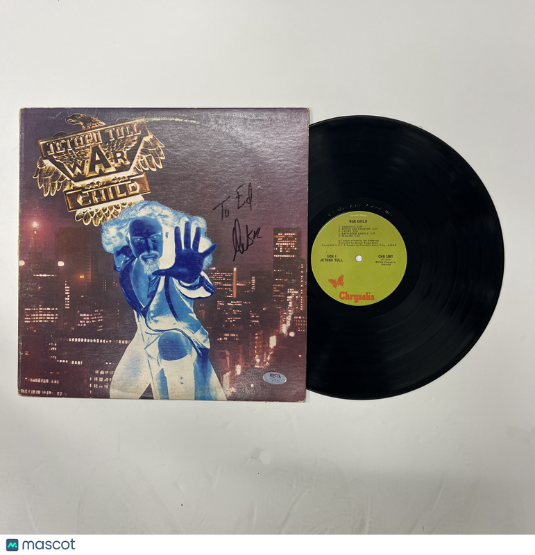Martin Barre Signed Jethro Tull's War Child Vinyl Album PSA Autographed