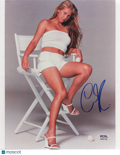 Anna Kournikova Signed WTA Tennis 8x10 Photo PSA Autographed