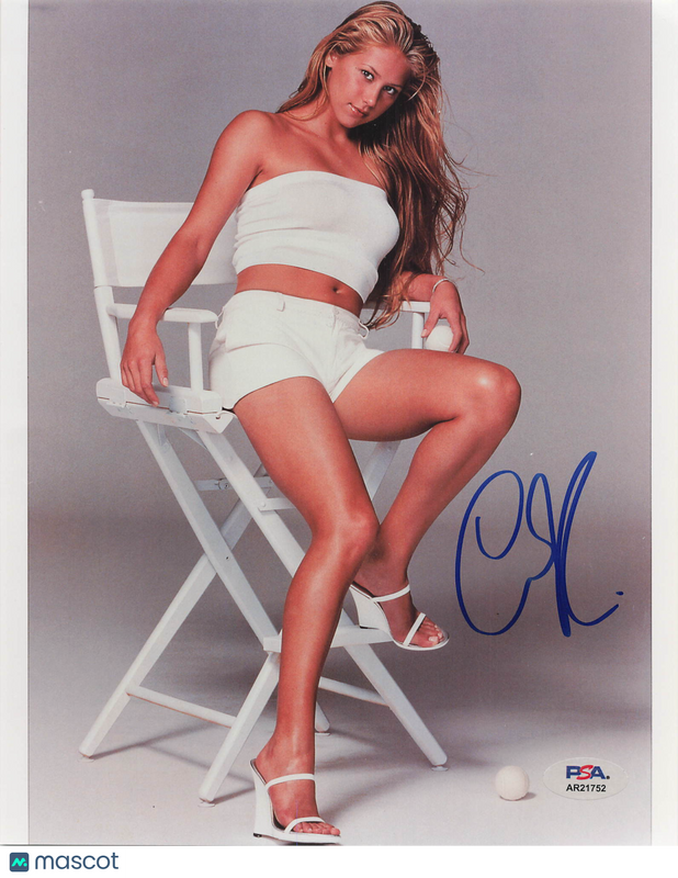 Anna Kournikova Signed WTA Tennis 8x10 Photo PSA Autographed