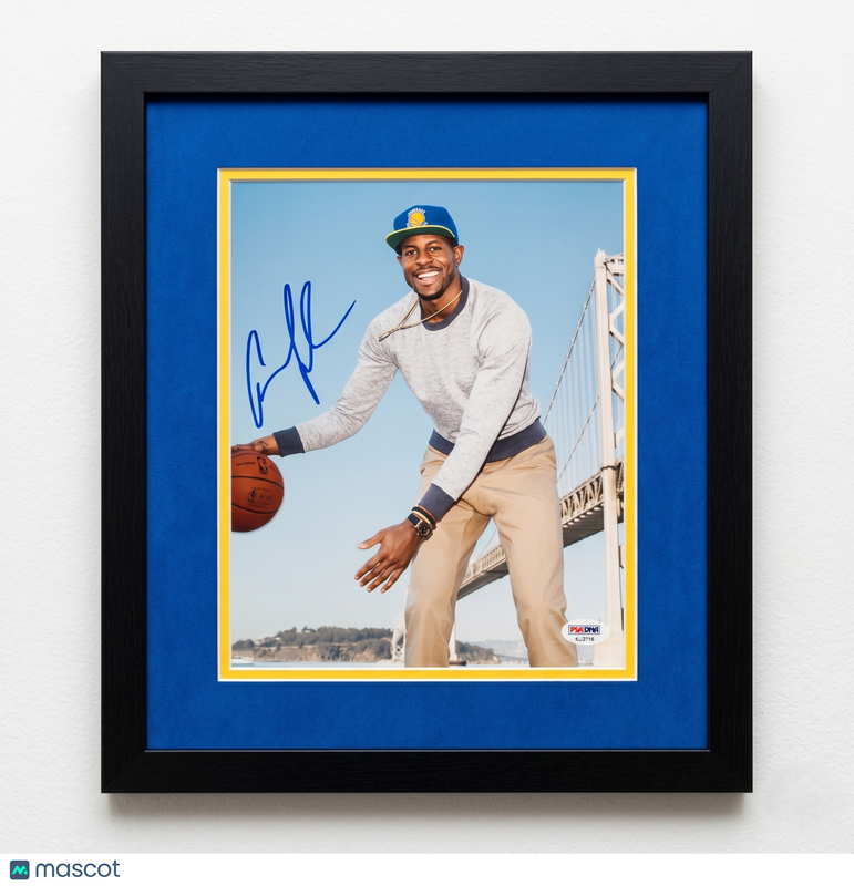 Andre Iguodala Golden State Warriors Signed 8x10 Custom Framed Photo PSA