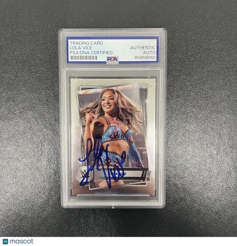2025 Topps Chrome#151 Lola Vice Signed Card PSA Autographed