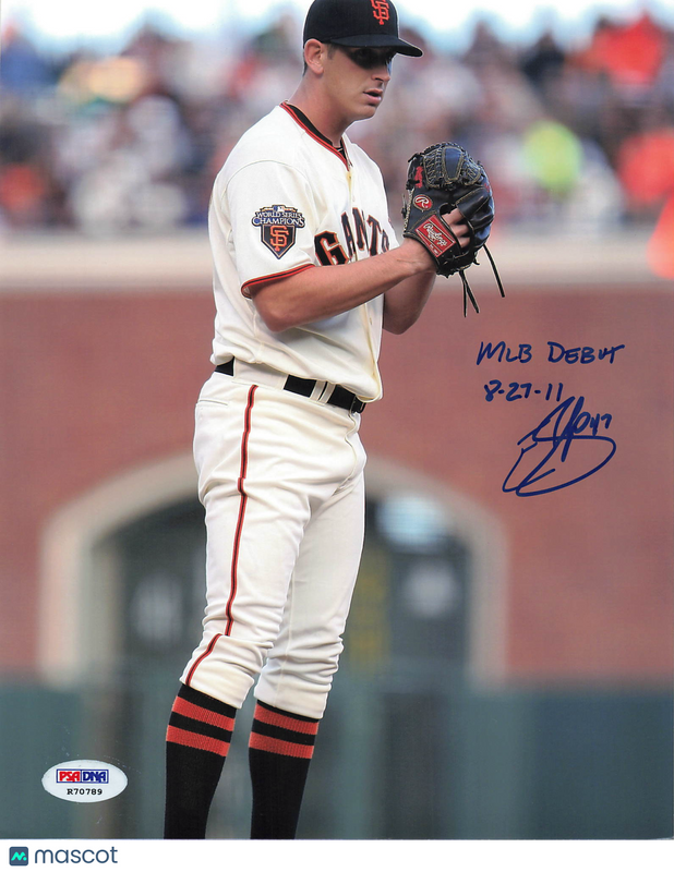 Eric Surkamp San Francisco Giants Signed 8x10 Photo PSA Autographed