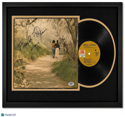 Booker T. Jones Signed Booker T. & Priscilla Custom Framed Vinyl Album PSA