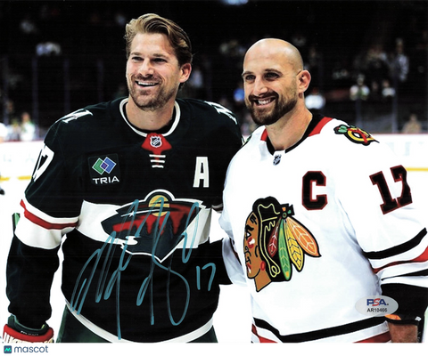 Marcus Foligno Signed Hockey 8x10 Photo PSA Autographed