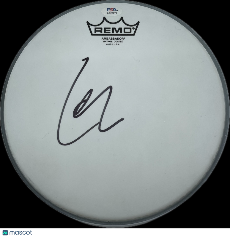 Lars Ulrich Signed Drumhead PSA Autographed Metallica