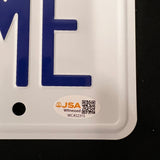 Christopher Lloyd Signed Vanity License Plate JSA Auto Back to the Future