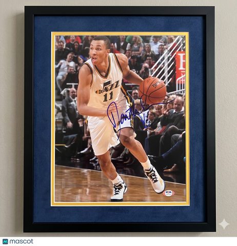 Dante Exum Utah Jazz Signed Basketball 11x14 Custom Framed Photo PSA