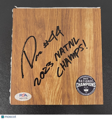 Andre Jackson Jr. UConn Huskies Signed Floorboard NCAA Division Basketball PSA