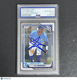 2024 Topps Bowman Chrome Prospect#BCP-126 Tre' Morgan Signed Card Auto PSA