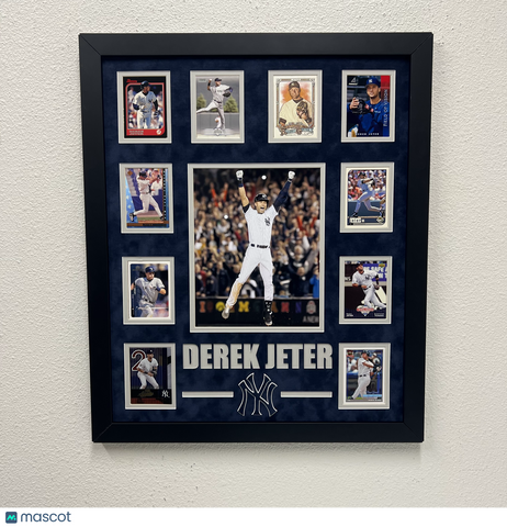Derek Jeter 10-Card Custom Display Frame New York Yankees