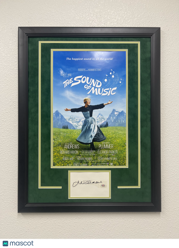 Julie Andrews Signed Sound of Music Cut PSA Sound of Music Autographed
