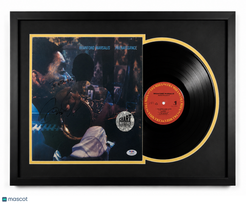 Branford Marsalis Signed Renaissance Custom Framed Vinyl Album PSA