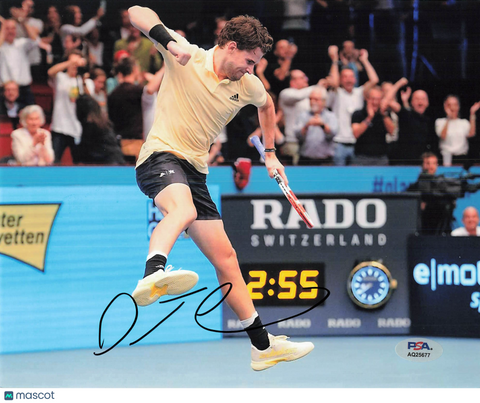 Dominic Thiem Signed Tennis 8x10 Photo PSA Autographed