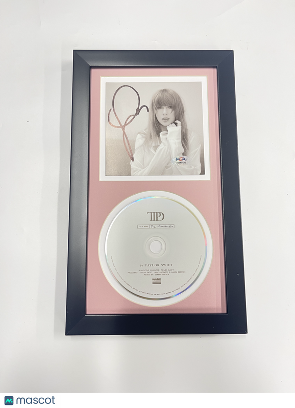 Taylor Swift Signed CD Cover Framed PSA/DNA The Tortured Poets Department TTPD