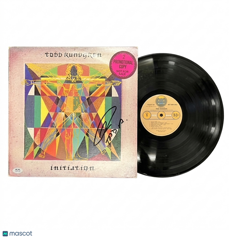 Todd Rundgren Signed Initiation Vinyl PSA Album Autographed