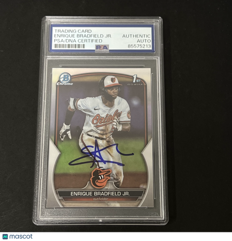 2023 Bowman Chrome #BDC-188 Enrique Bradfield Jr. signed card PSA Auto A