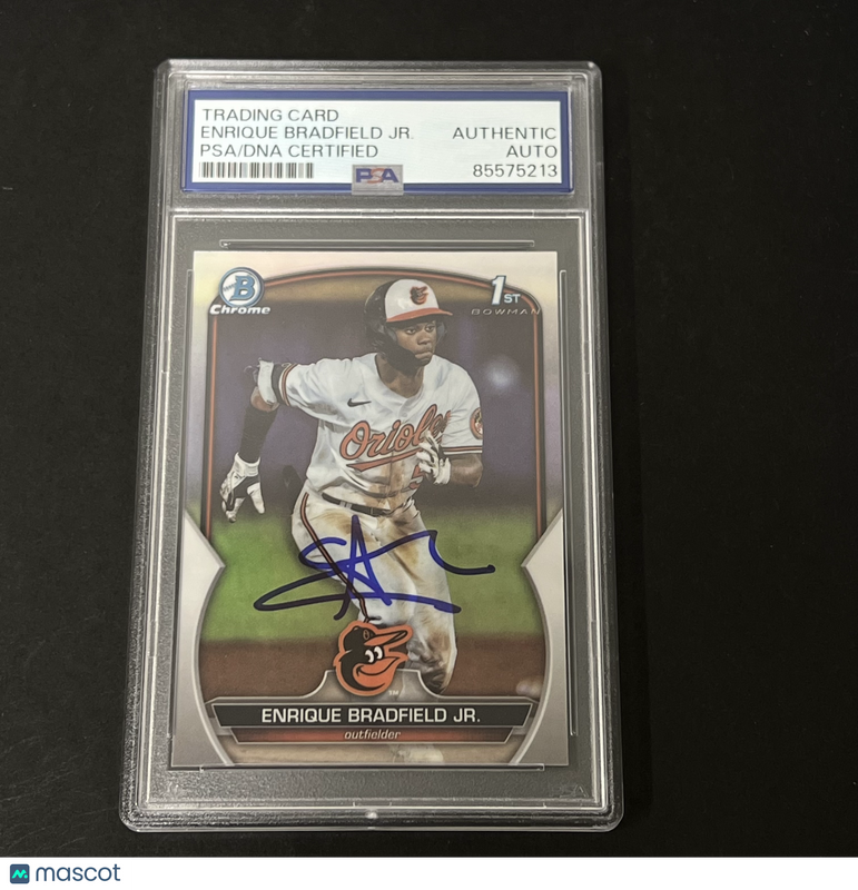 2023 Bowman Chrome #BDC-188 Enrique Bradfield Jr. signed card PSA Auto A