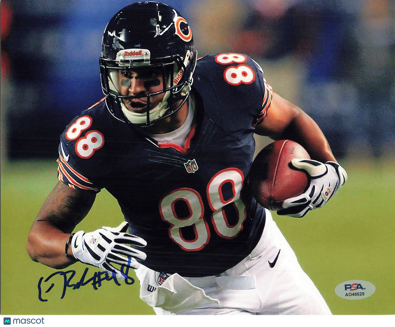 Evan Rodriguez Signed Chicago Bears Football 8x10 Photo PSA Autographed