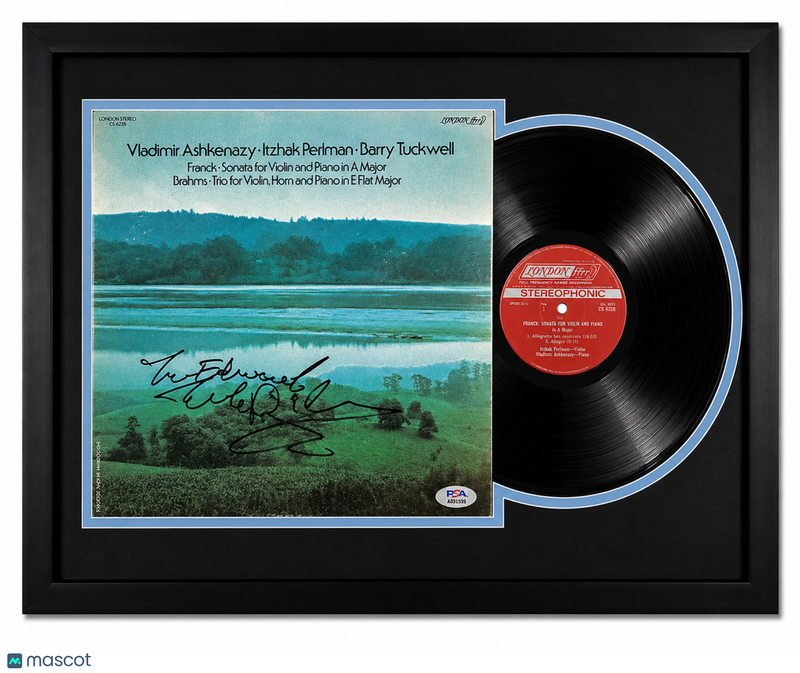 Itzhak Perlman Signed Franck Custom Framed Vinyl Album PSA Auth