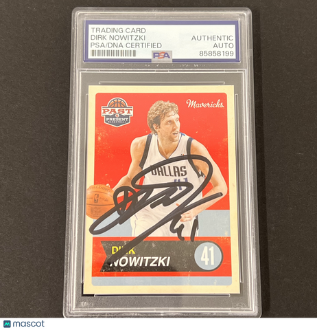 2012 Panini#56 Dirk Nowitzki Signed Card PSA Autographed